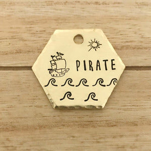 Pirate- Summer Collection - Copper Paws Dog Tags