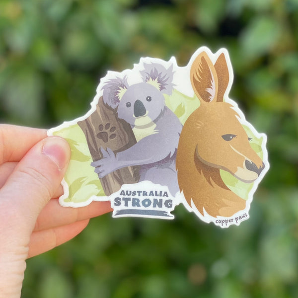 Outback Action Figure Sticker Outback Sticker - Copper Paws