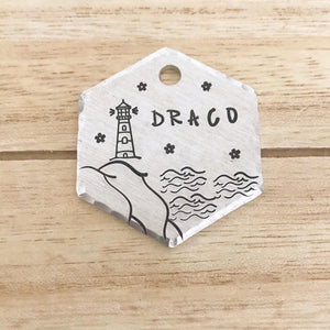 Lighthouse- Summer Collection - Copper Paws Dog Tags