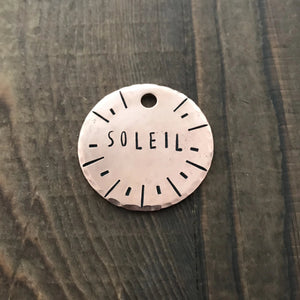 Soleil- Simple Style - Copper Paws Dog Tags