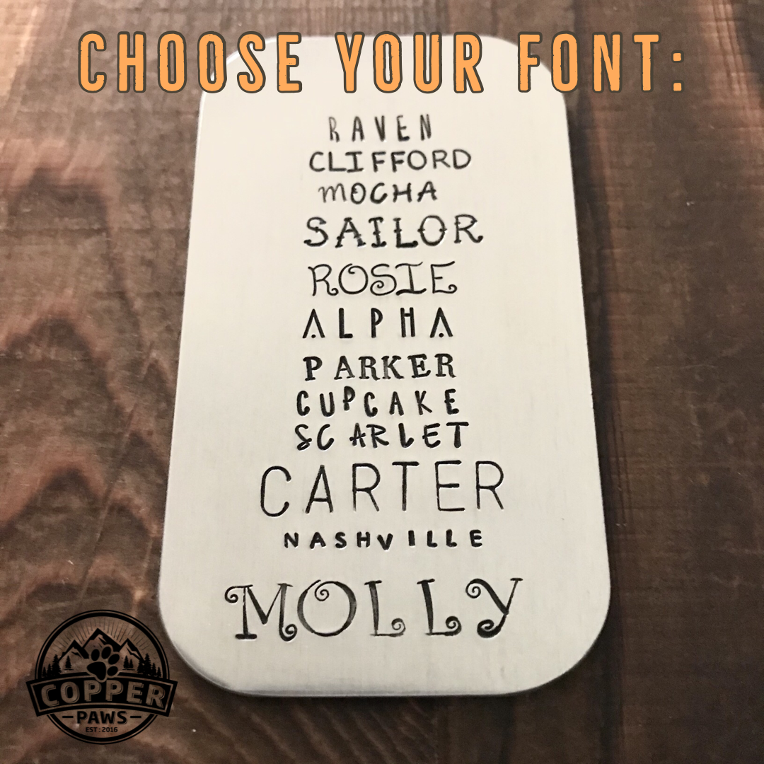 Ranger- Simple Style - Copper Paws Dog Tags